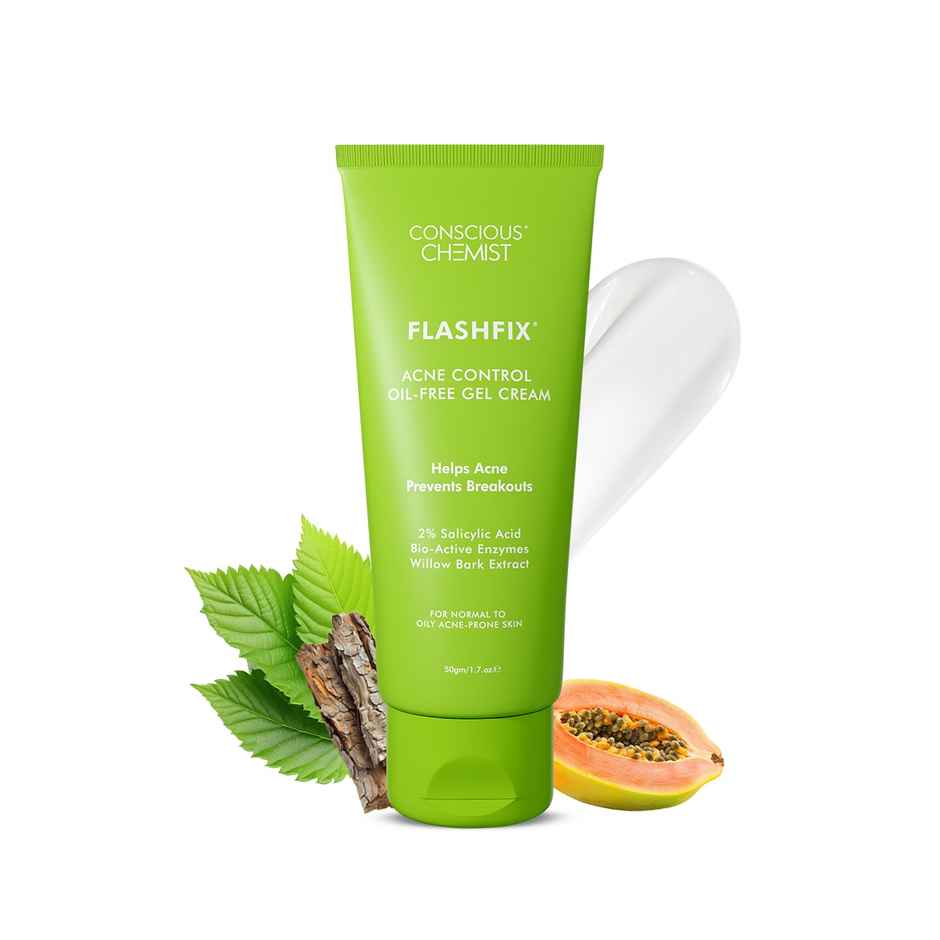 Conscious Chemist Flashfix Acne Spot Corrector Face Cream With 2% Salicylic Acid & Bio-Actives