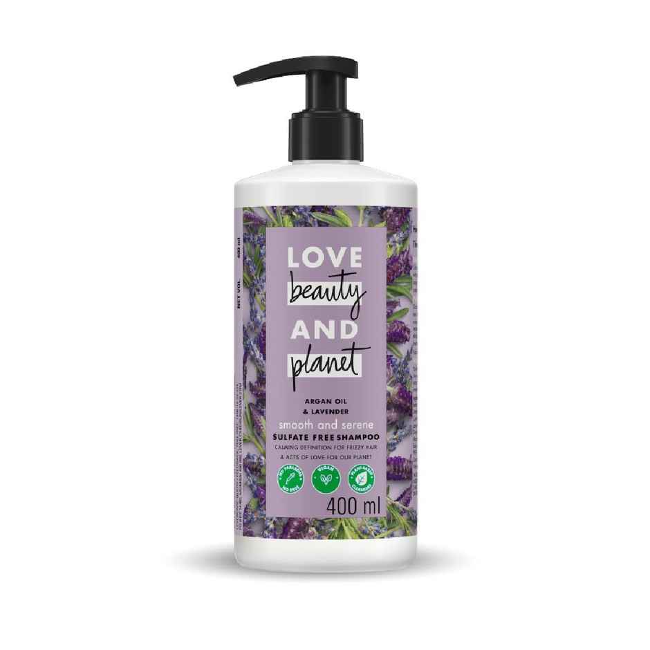 Love Beauty & Planet Argan Oil & Lavender | Sulfate Free Smooth & Serene Shampoo
