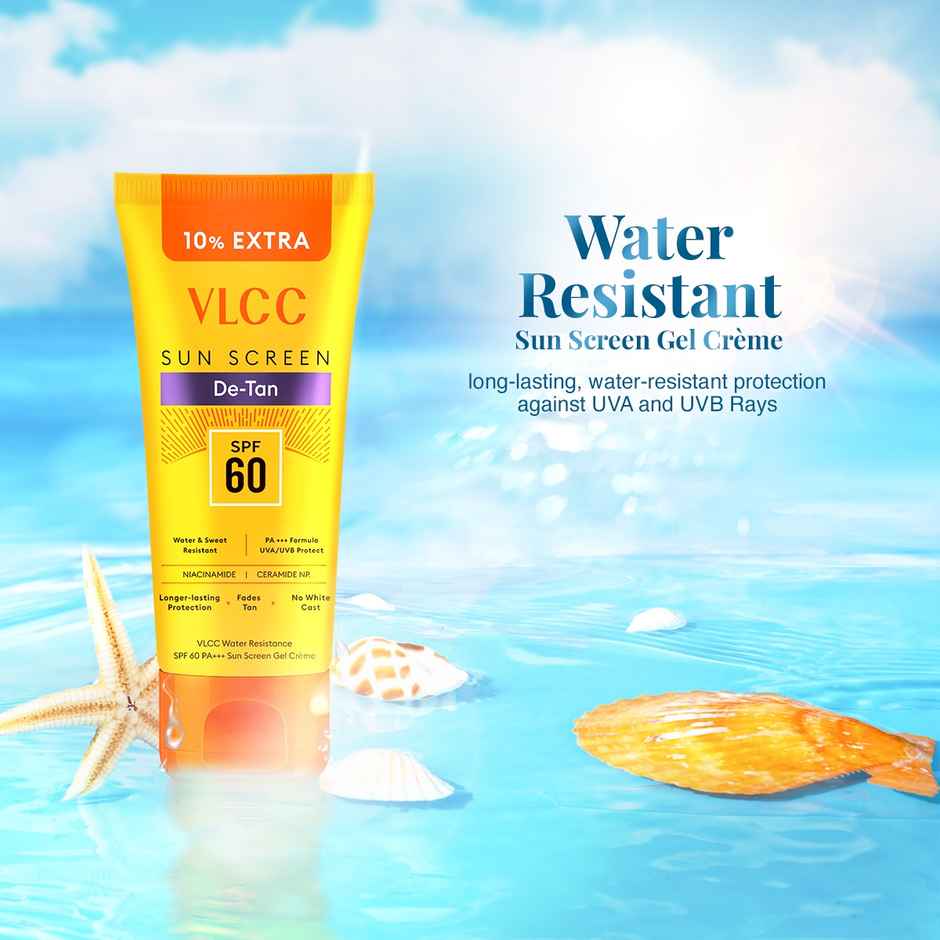 VLCC DeTan Water Resistant SPF 60 PA+++ Sunscreen Gel Creme