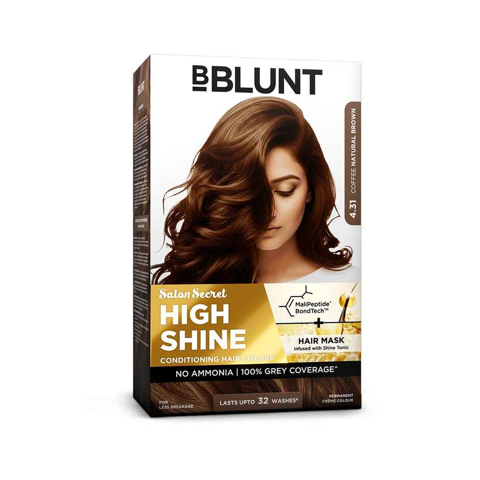 Bblunt Salon Secret High Shine Conditioning Hair Colour | Coffee Natural Brown
