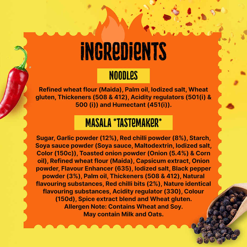 MAGGI Spicy Pepper Noodles, Easy-to-Cook Snack