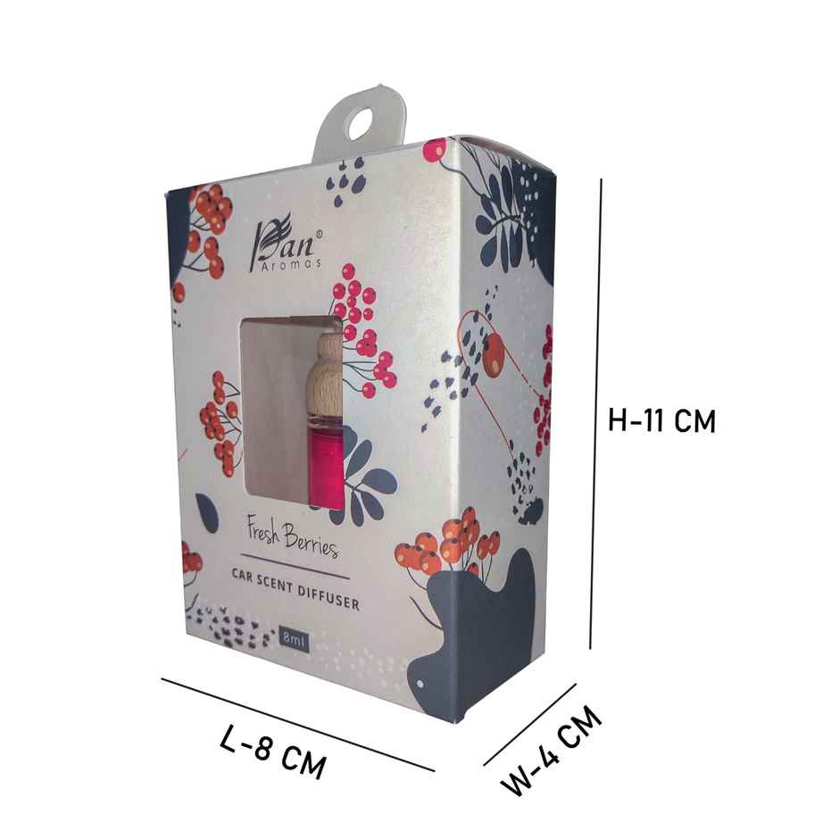 Pan Aromas Car Scent Reed Diffuser - Fresh Berries