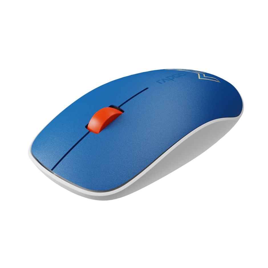 Rapoo X Mumbai Indians Edition M200 Multi-Device Mouse | 1 | 2.4Ghz Dongle