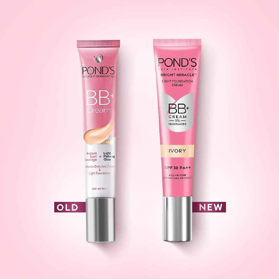 Pond's BB+ Cream Instant Spot Coverage + Light Make-up Glow Ivory