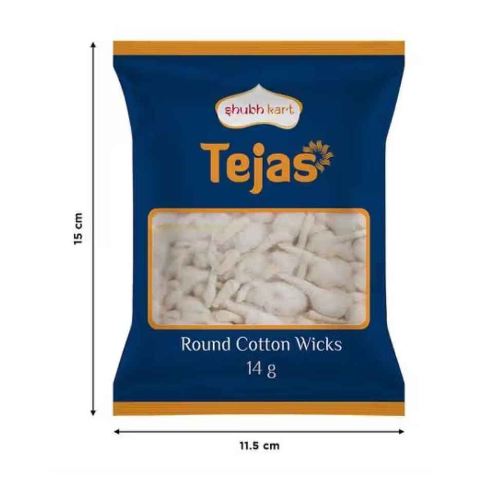 Tejas Round Cotton Wicks | Shubhkart