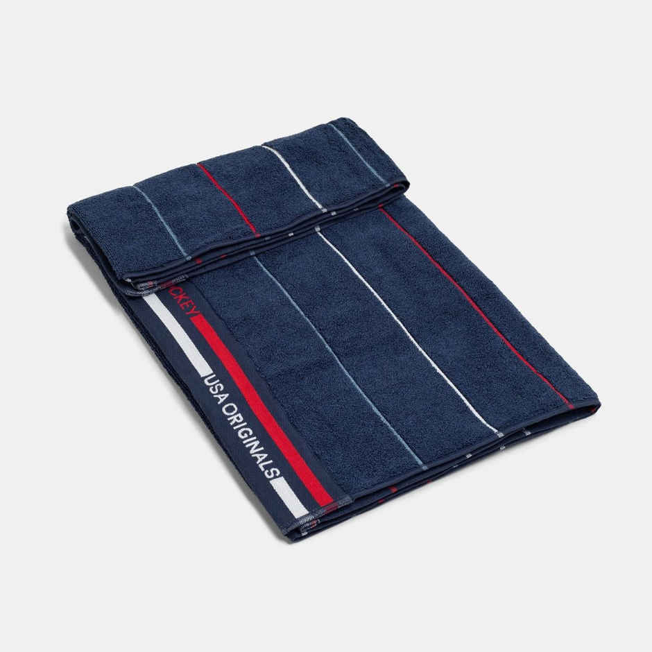 Jockey T122 Men's Cotton Rich Terry Ultrasoft and Durable Striped Bath Towel