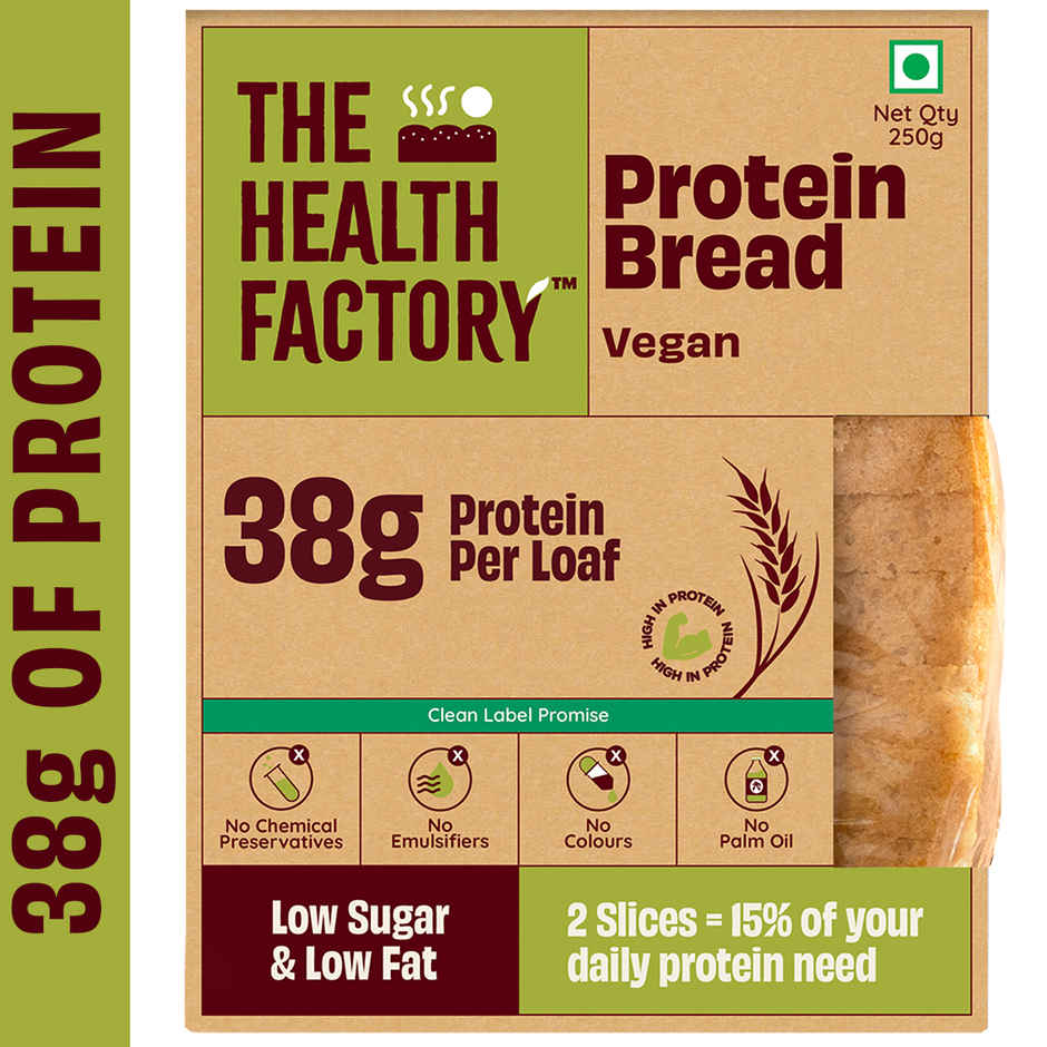 The Health Factory Vegan Protein Bread | Clean Label - Not Brown Combo