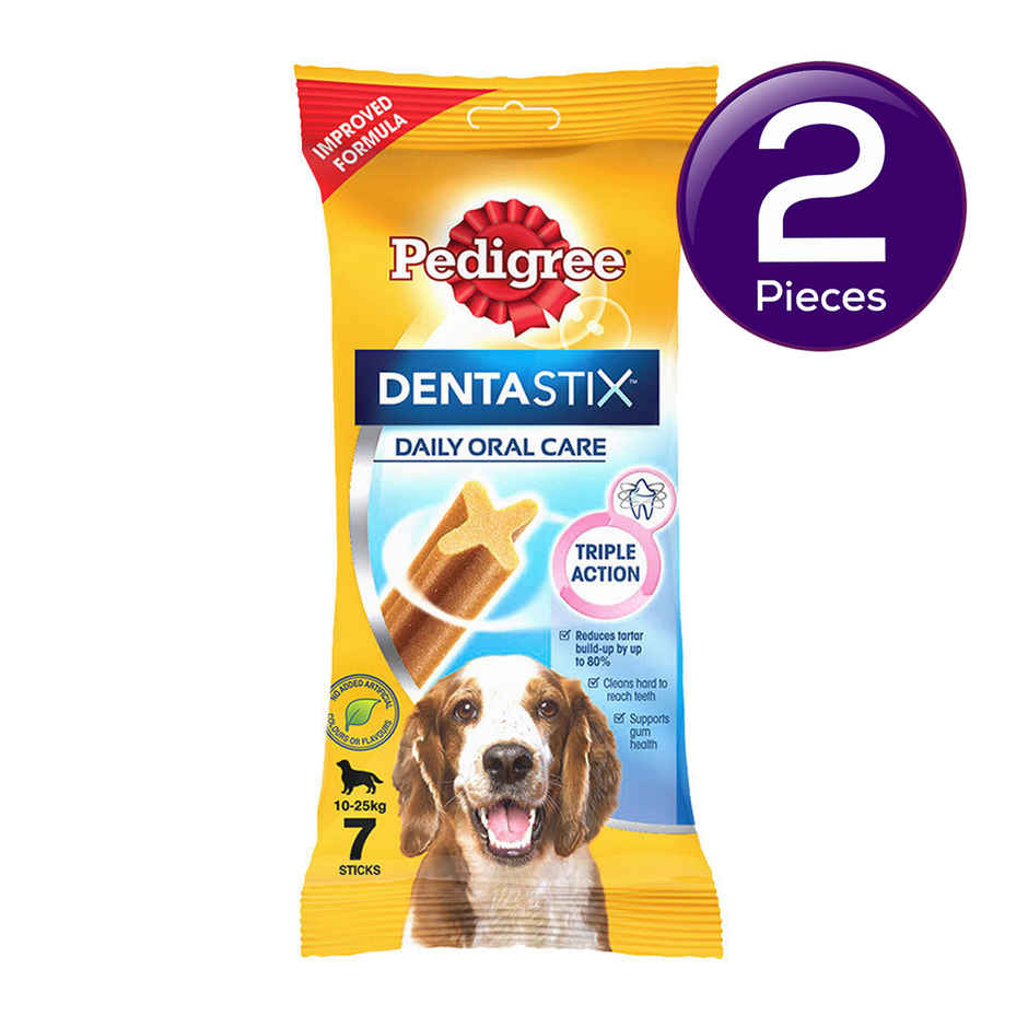 Pedigree Dentastix Adult Large Breed (25 Kg+) Oral Care Dog Treat Combo