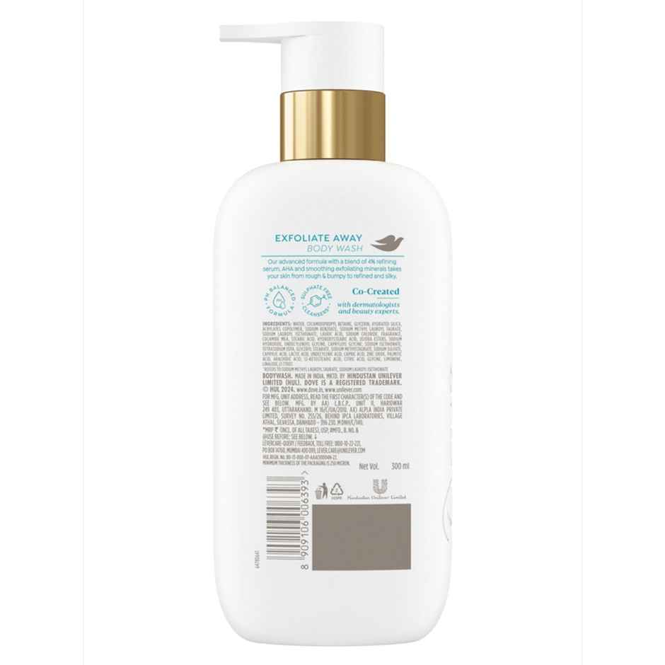 Dove 4% Refining Serum + AHA Exfoliate Away Serum Body Wash