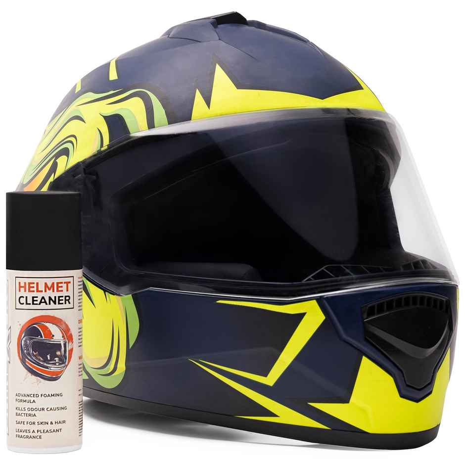 ShineXPro Foaming Helmet Cleaner Spray | Anti-Bacterial | Removes Bad Odor | Safe For Skin & Hair