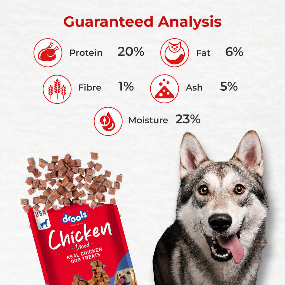 Drools Chicken Diced Dog Treats | Best For Training & Bonding | For Puppy & Adult