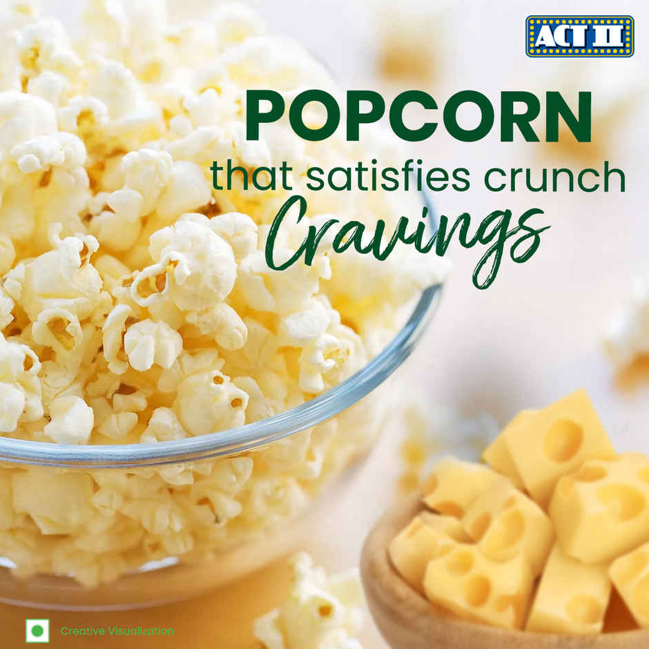 ACT II Ready To Eat Popcorn | Sour Cream & Cheese Flavour | On-the-go Snacks
