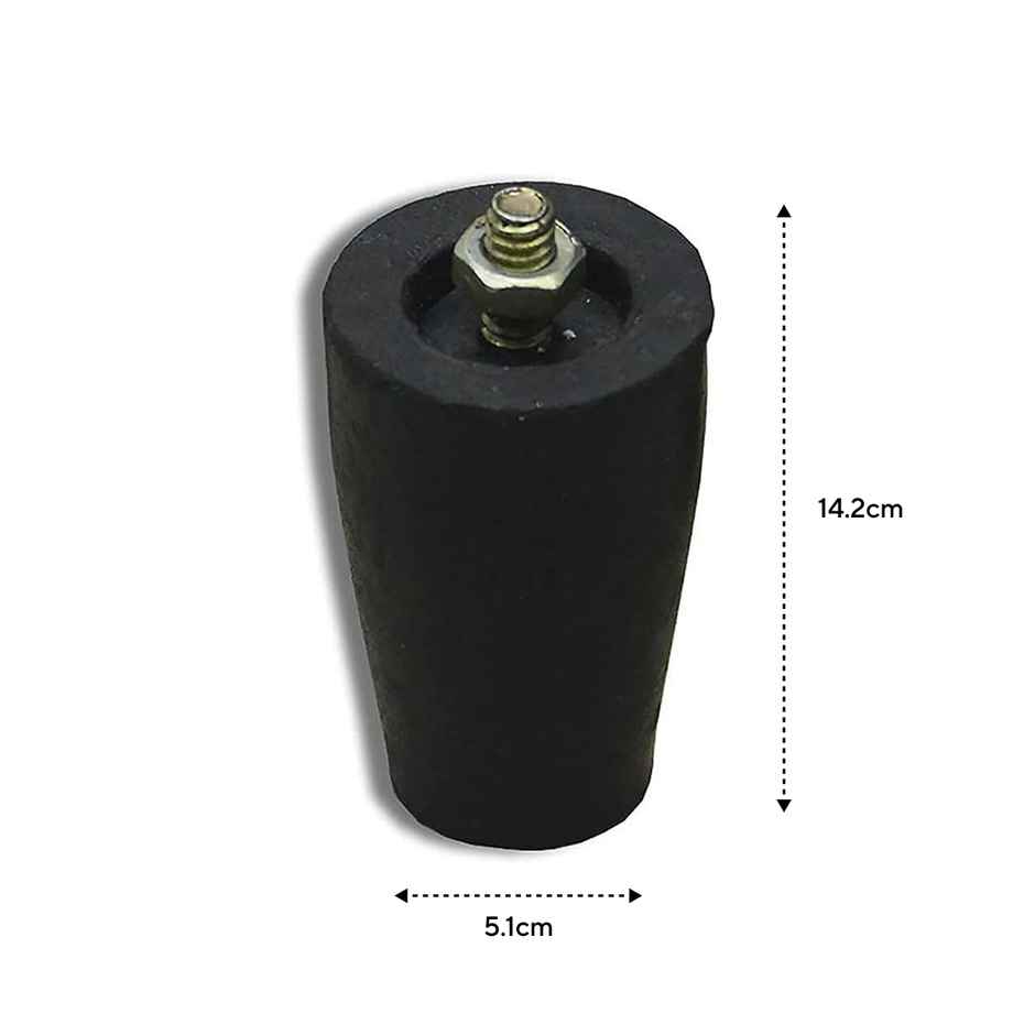 Quinze Lpg Gas Stove Rubber Legs With Inner Stainless Steel Nut & Bolt | Black | 4 Pieces