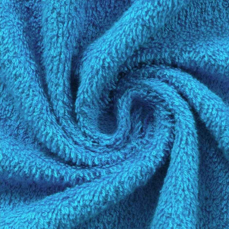 Story@Home 100% Cotton 450 6 pc Face Towel Blue Solid