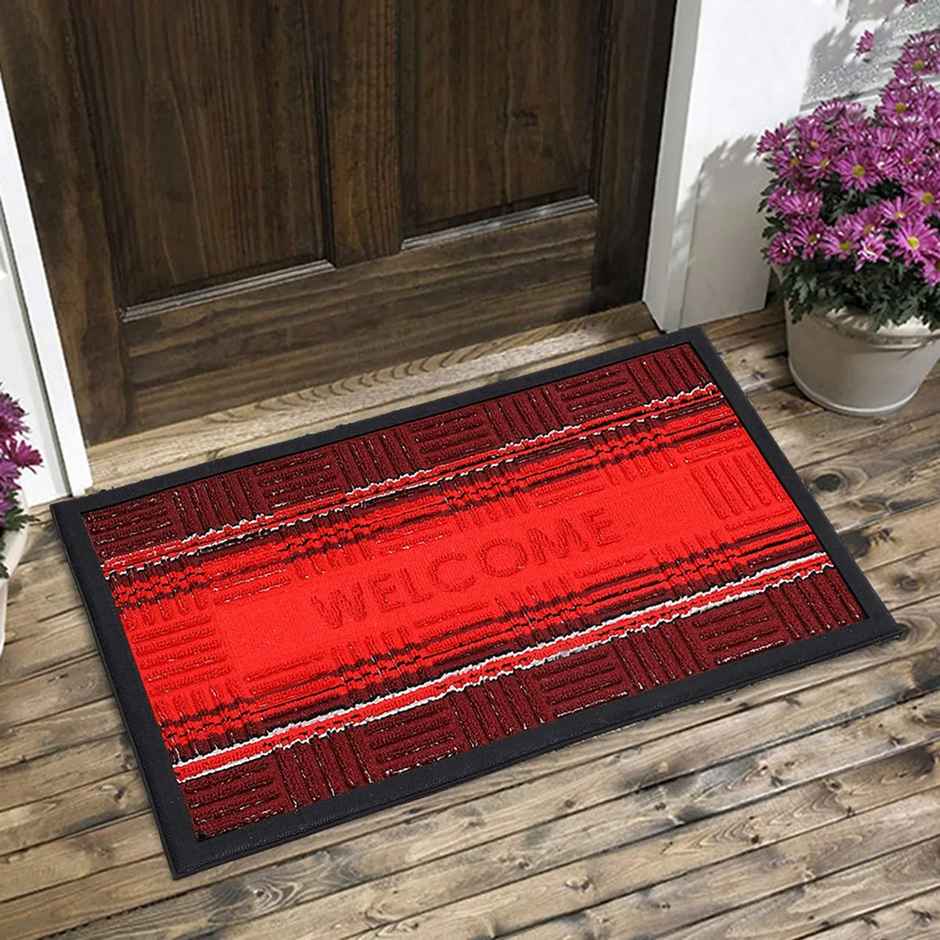 Status New Rubber Border Mat 38 Cm x 58 Cm - Red