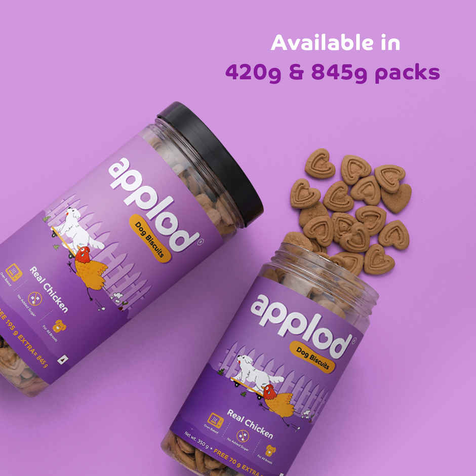Applod 100% Real Chicken Dog Biscuit | For Puppy & Adult Dogs | Best Training Dog Treat