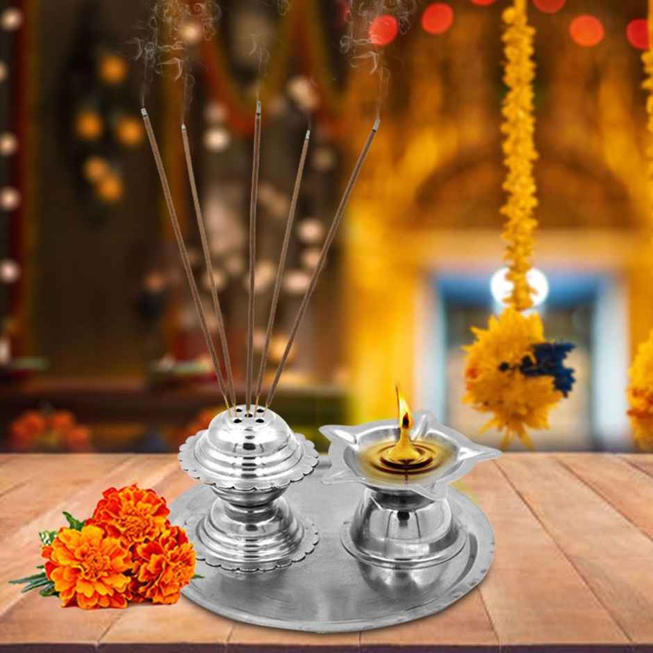 Mini Agarbatti Diya Thali | Shubhkart