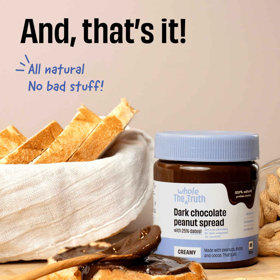 The Whole Truth Creamy Dark Chocolate Peanut Spread