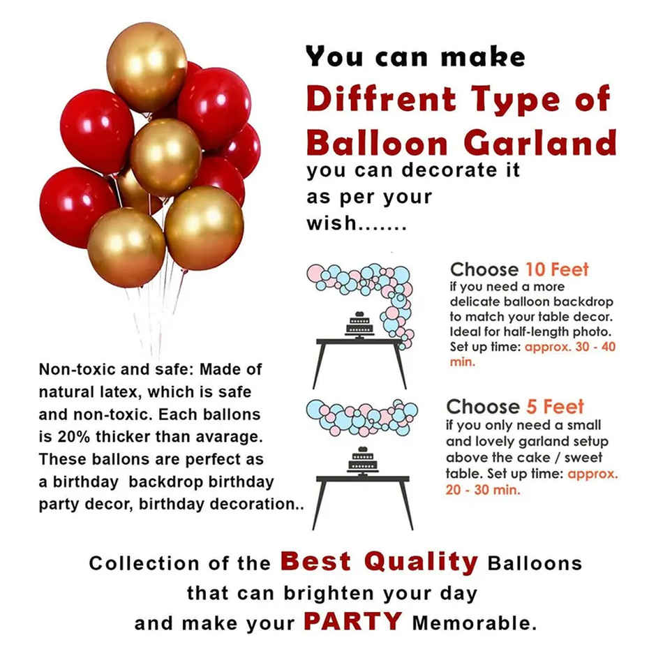 Party Propz Anniversary Decoration Items - Pack Of 47