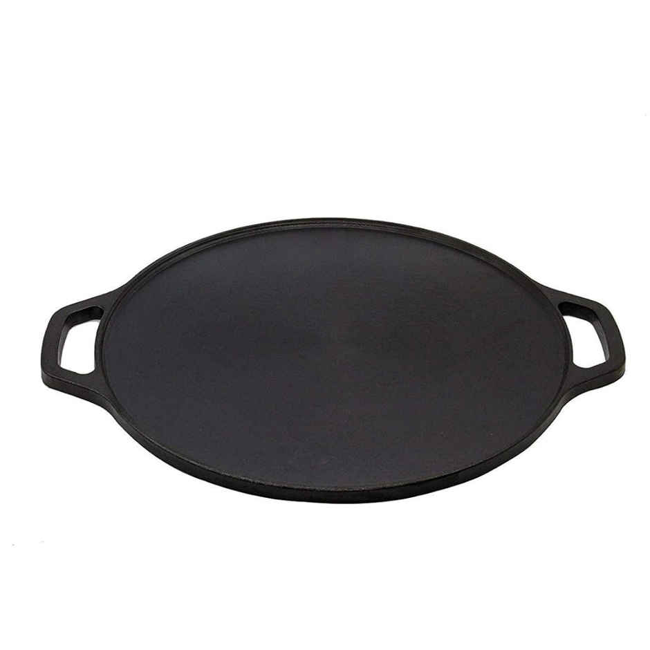 Embassy Cast Iron Dosa Tawa Pre-Seasoned, 12-Inches, For Dosa/Chapati/Roti, Premium Material Tava
