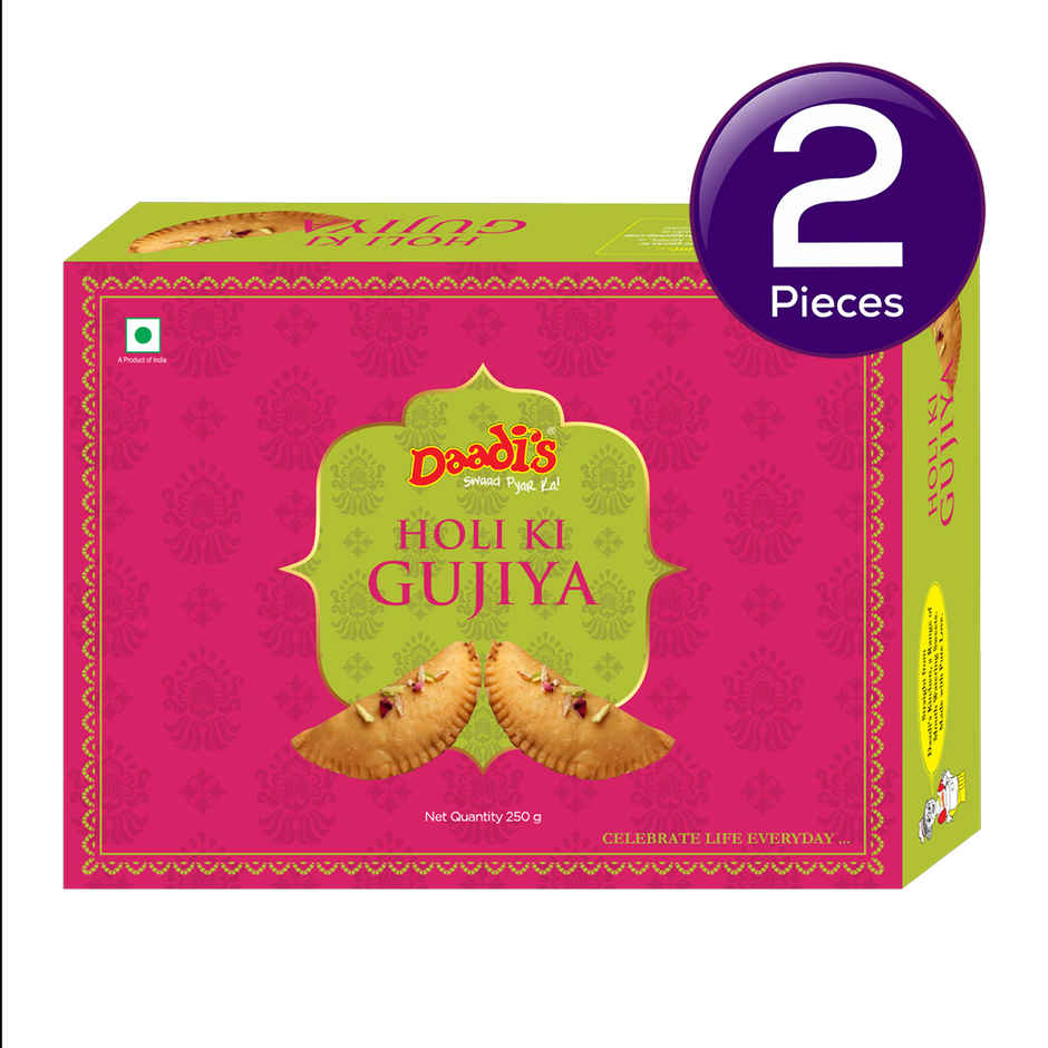 Coconut Dryfruit  Gujiya - By Daadi's Combo