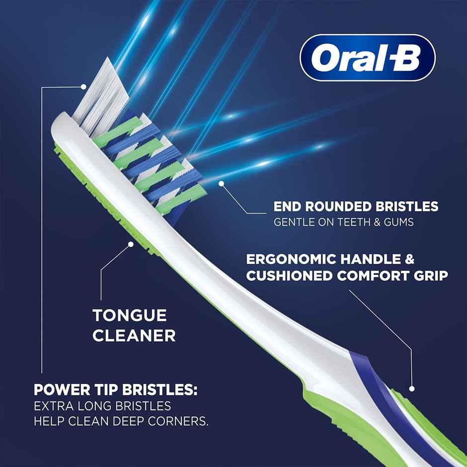 Oral-B Criss Cross Soft Toothbrush, Buy 2 Get 1 Free, Manual Toothbrush, For Adults
