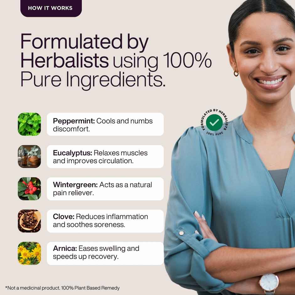 Puretive Cramp Relief Roll On for Period and Abdomen Cramp