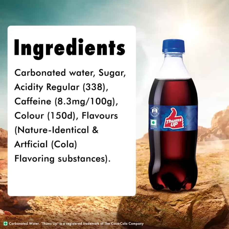 Thums Up Soft Drink | Carbonated Beverage