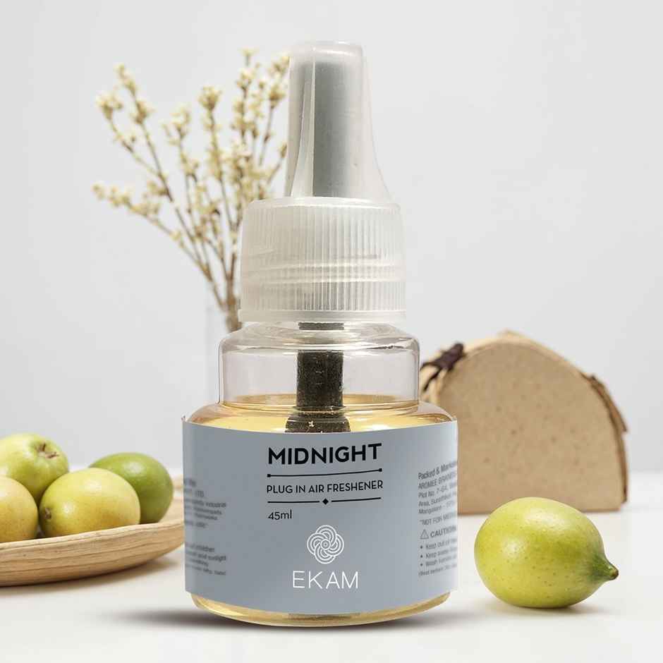 EKAM Midnight Scent Plug-In Air Freshener Refill (45ml)| Lasts up to 125 Days / 4 hours a day