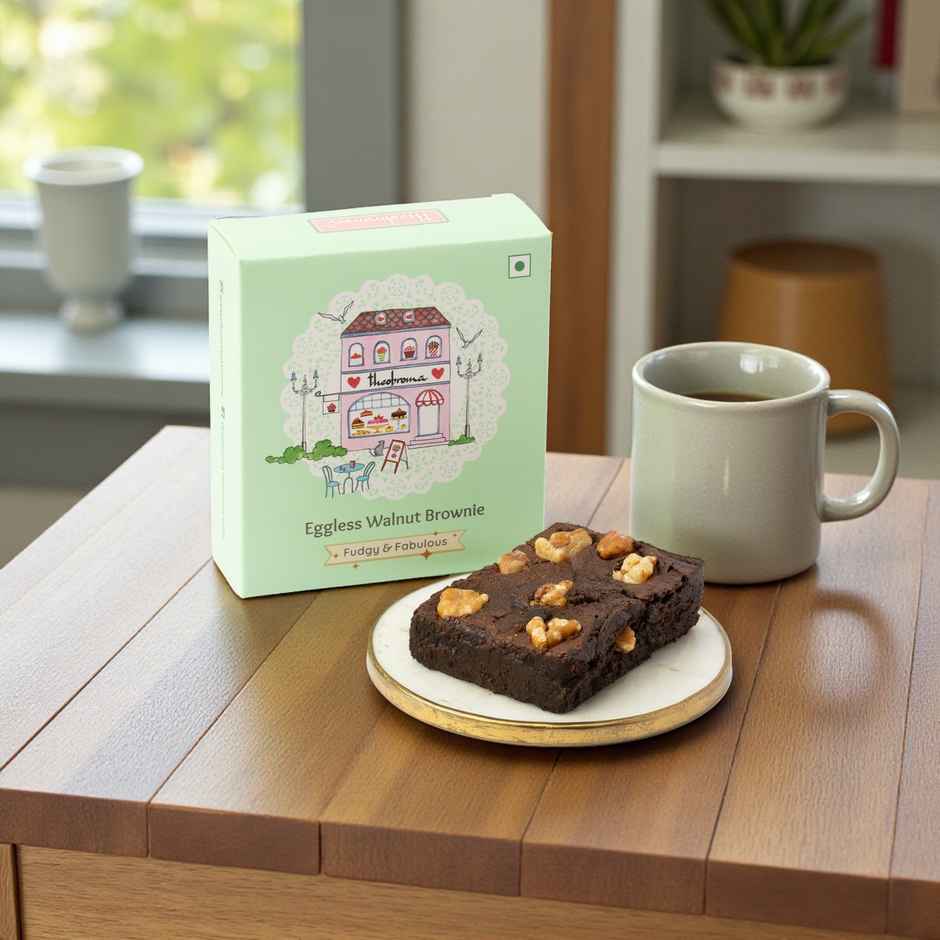 Theobroma Eggless Walnut Brownie