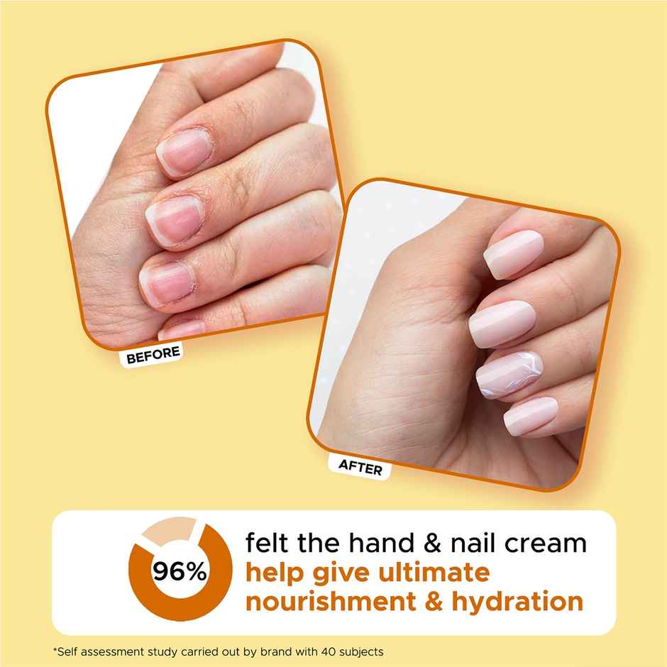 Puresense Mango Mousse Non-Sticky Hand And Nail Cream Infused With Biotin, Glycerin