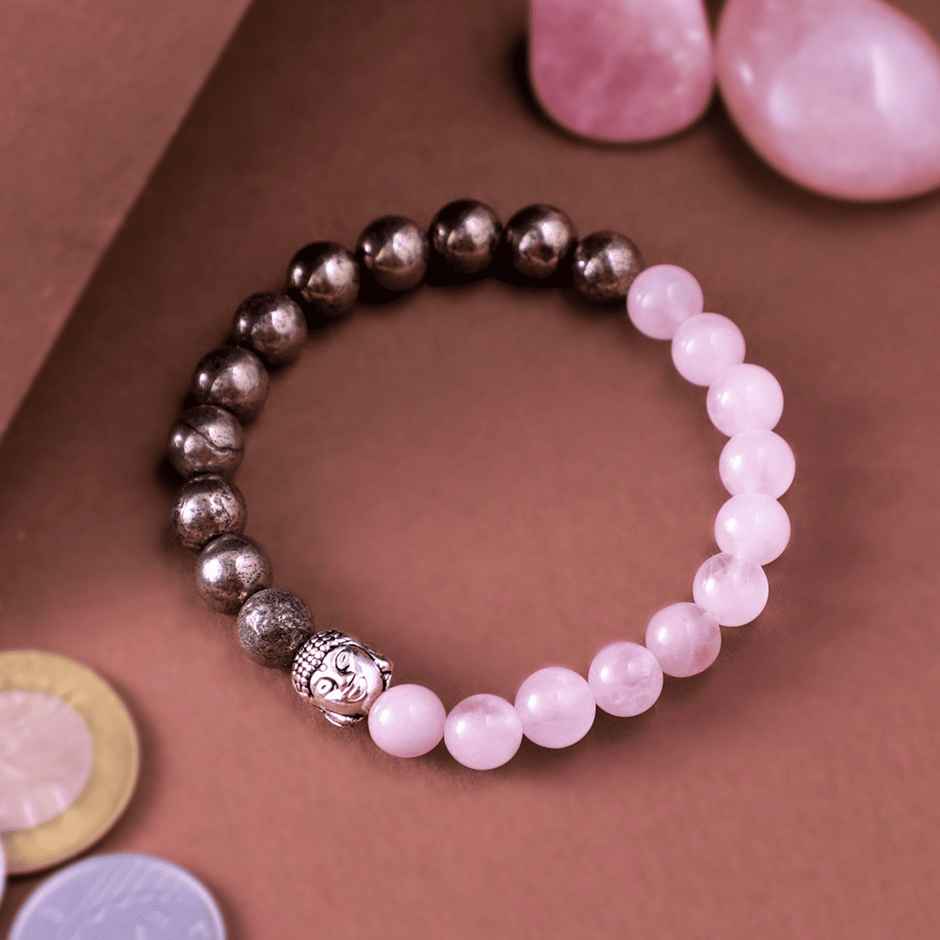 Astroyogi Love & Money (Rose Quartz & Raw Pyrite )