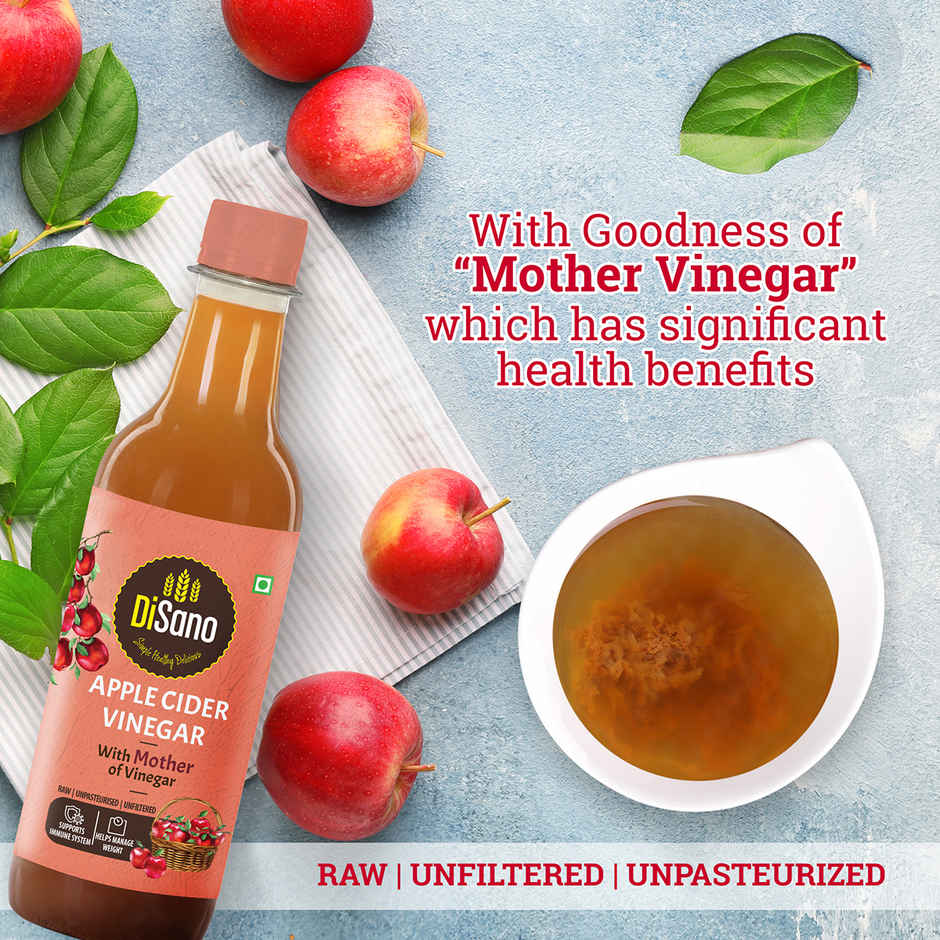Disano Apple Cider Vinegar With Mother Vinegar Combo 