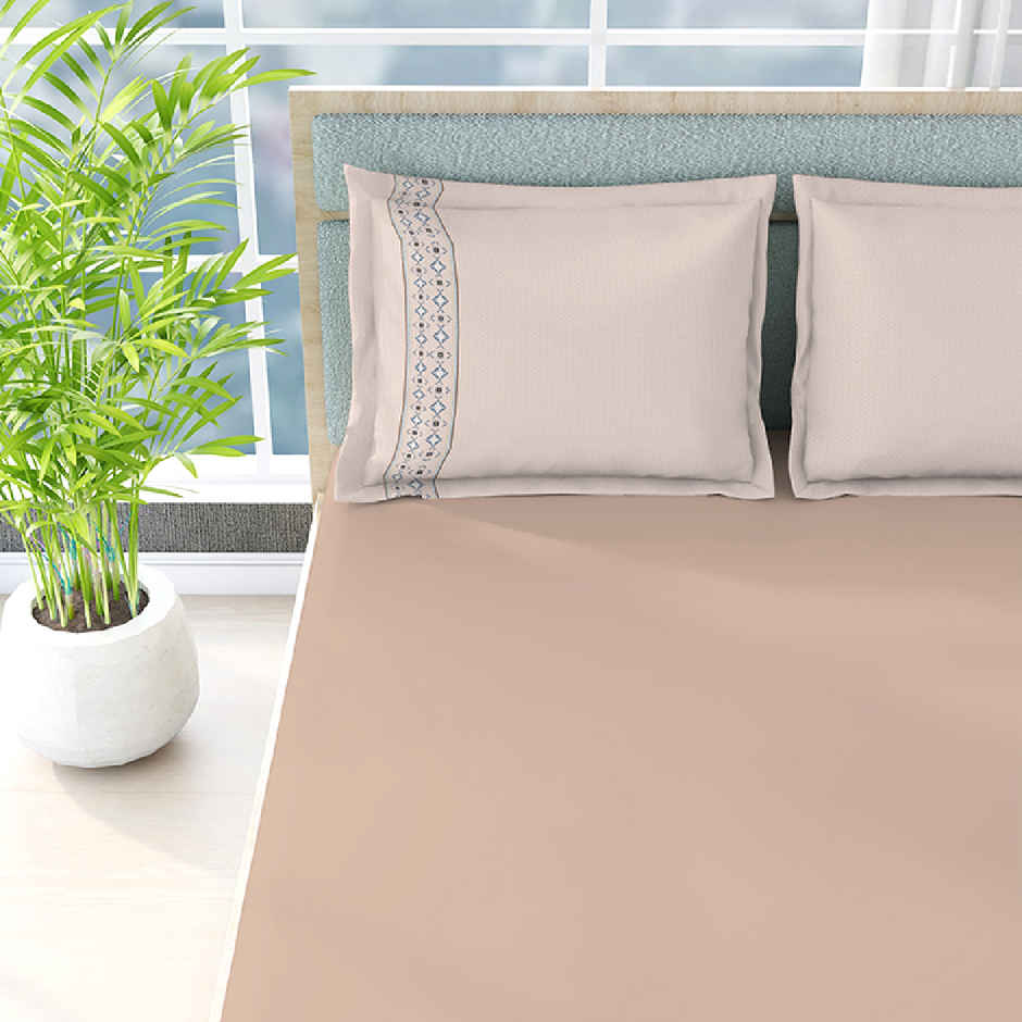 Boutique Living Eleanor (Valatia) 100% Cotton 200 TC Pillow Covers - Pack of 2