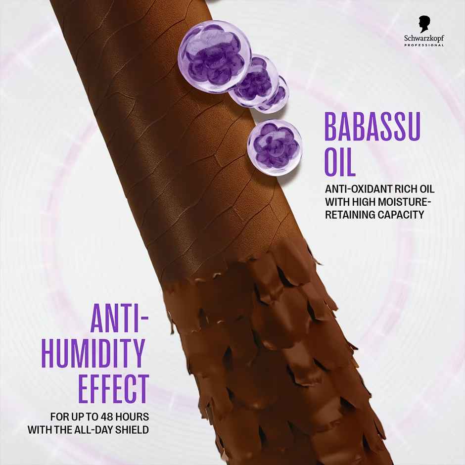 Schwarzkopf Professional Bonacure Frizz Away Shampoo With Babassu Oil,With Vegan Keratin(250ml) & Schwarzkopf Professional Bonacure Frizz Away Conditioner With Babassu Oil With Vegan Keratin(200ml) Combo