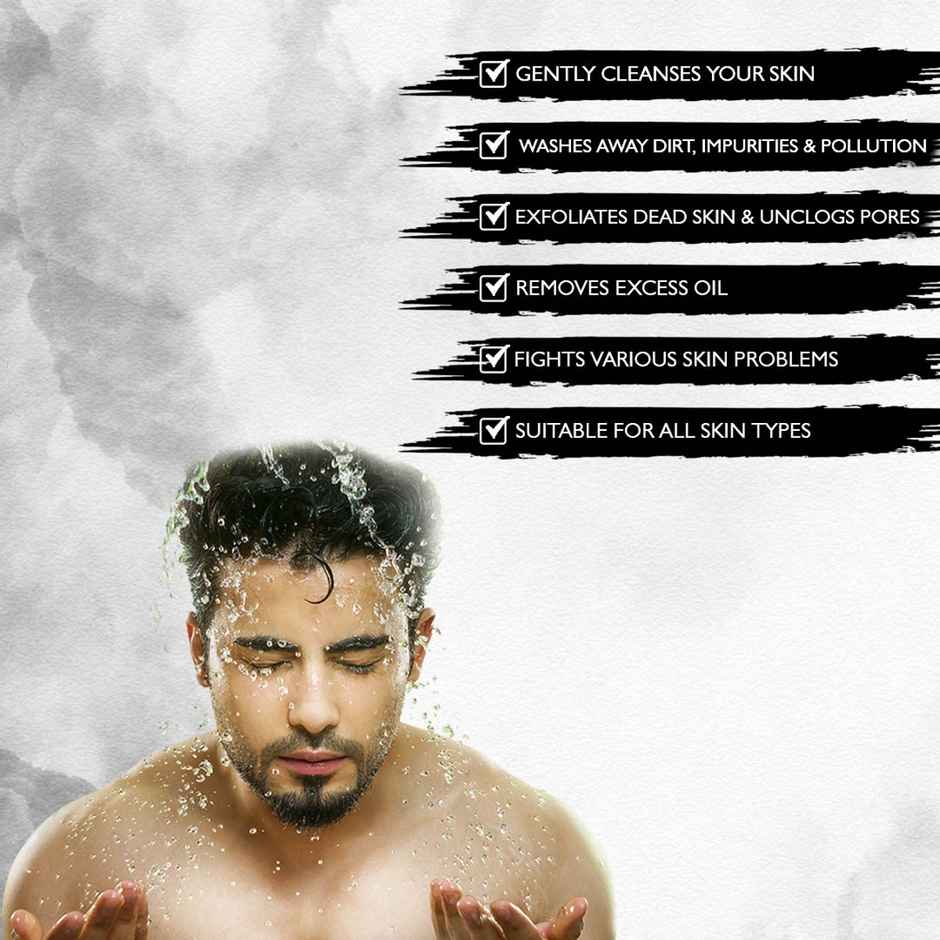 Nimbarka Neem Charcoal Face Wash Deep Cleansing Anti-Bacerial & Oil Control