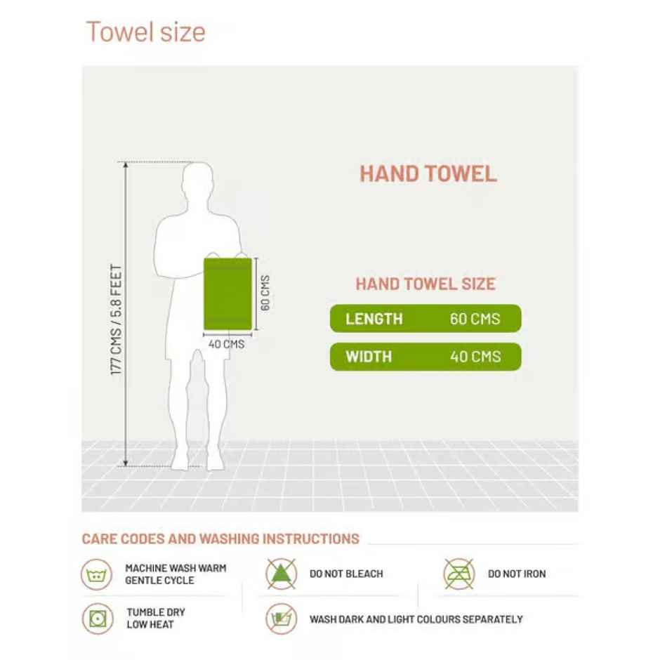 DDECOR Ecofriendly 70% Bamboo 30% Cotton Super Soft 650 GSM Solid Sustainable Hand Towel - Pink