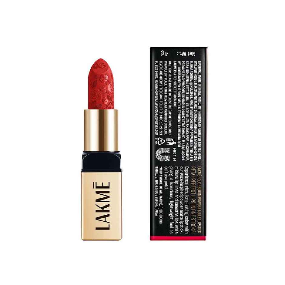Lakme Rouge Bloom Powder Matte Bullet Scarlet Rose 209