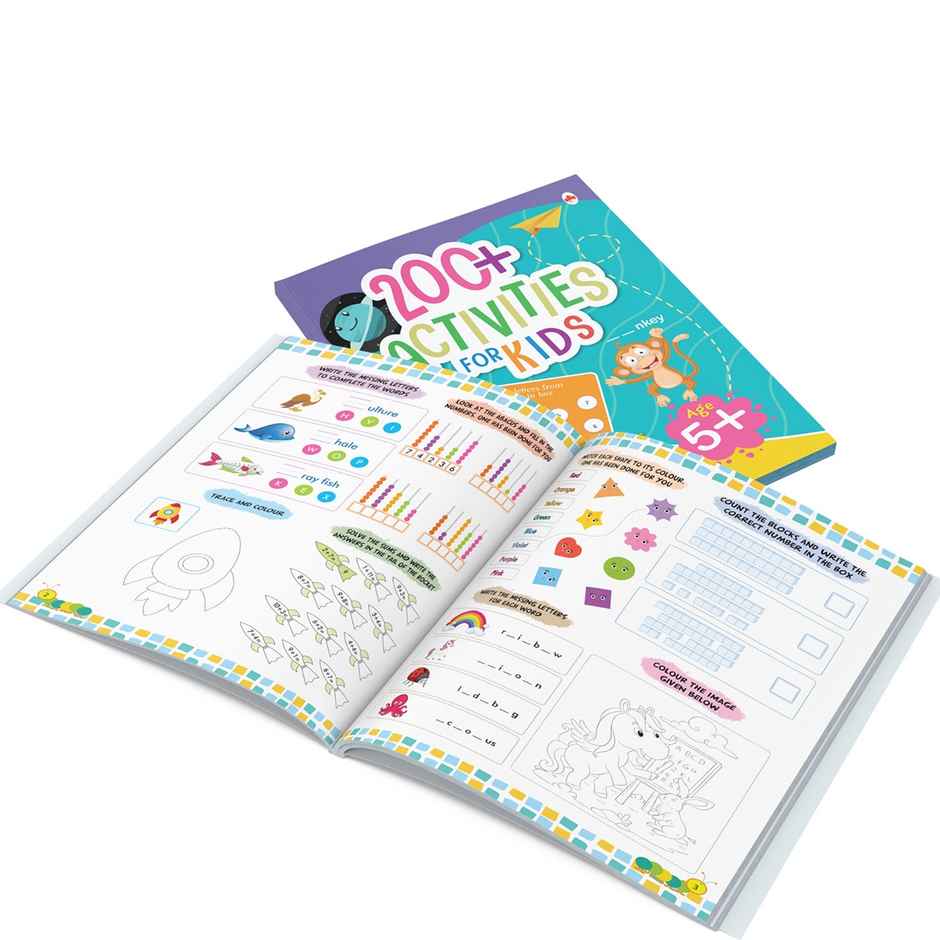 Brain Boosting Activity Book for Kids - 200+ Activities for Age 5+