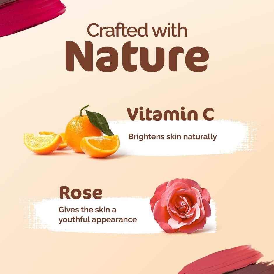 Mamaearth Nourishing Natural Lip Cheek & Eye Tint With Vitamin C & Rose- 03 Rose Pink