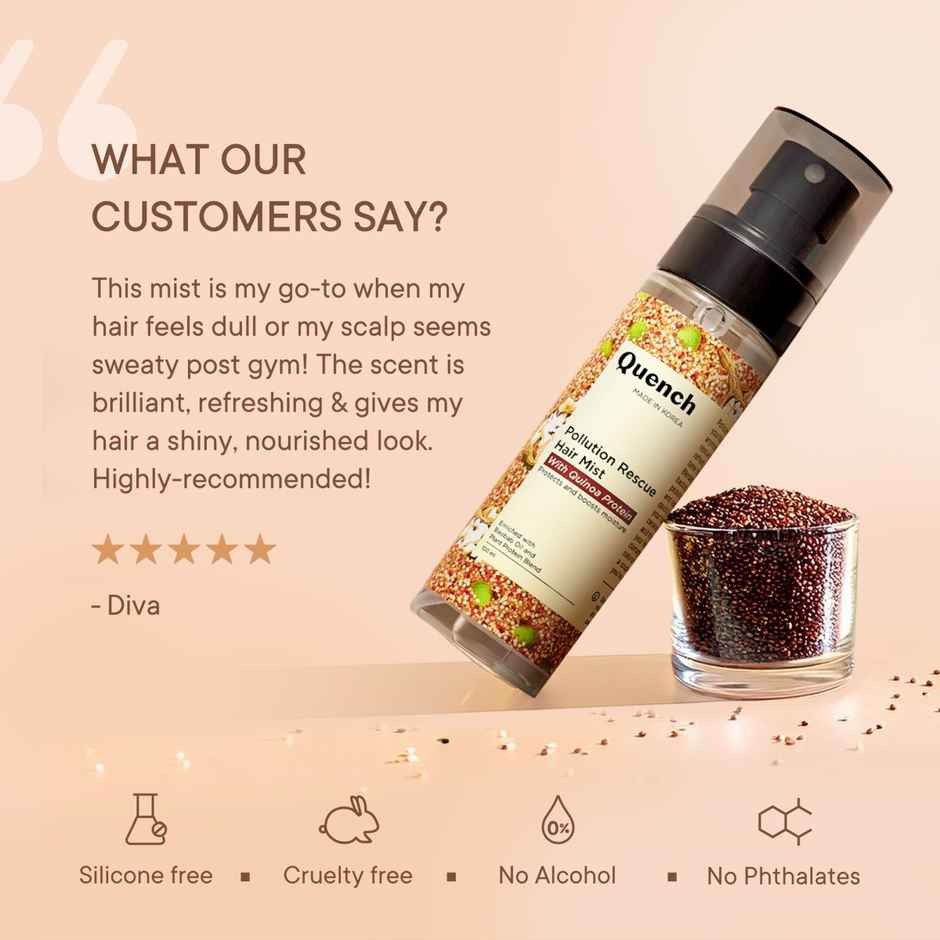Quench Pollution Rescue Hair Mist (With Quinoa Protein)