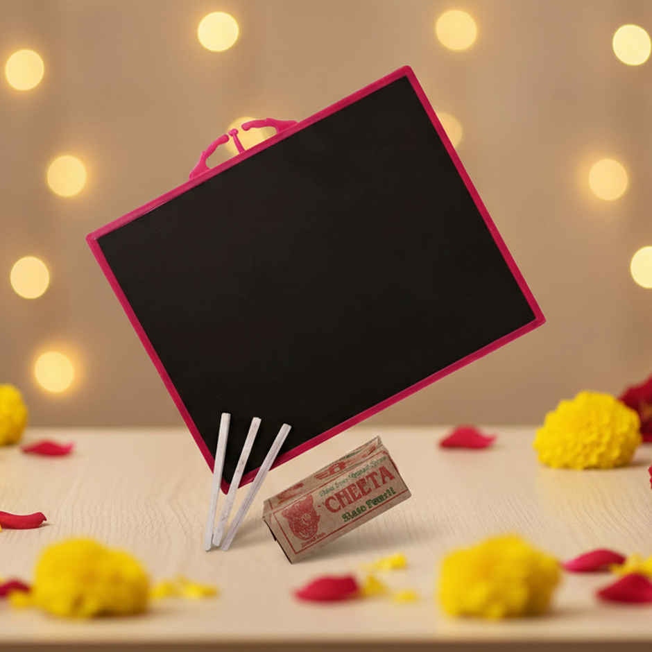 Child's Vidya Slate | Slate Writing Board for Saraswati Pooja & Basant Panchami | Oye Happy