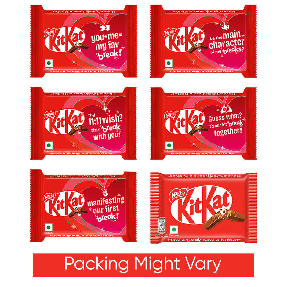 Nestle Kitkat 4 Fingers Choco Coated Wafer Bar Combo