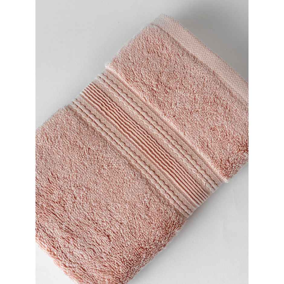DDECOR Ecofriendly 70% Bamboo 30% Cotton Super Soft 650 GSM Solid Sustainable Hand Towel - Pink