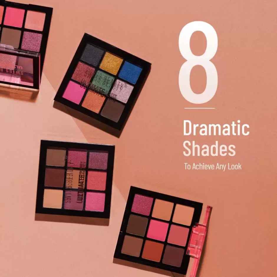 Swiss Beauty Ultimate 9 Pigmented Colors Eyeshadow Palette - Shade 04