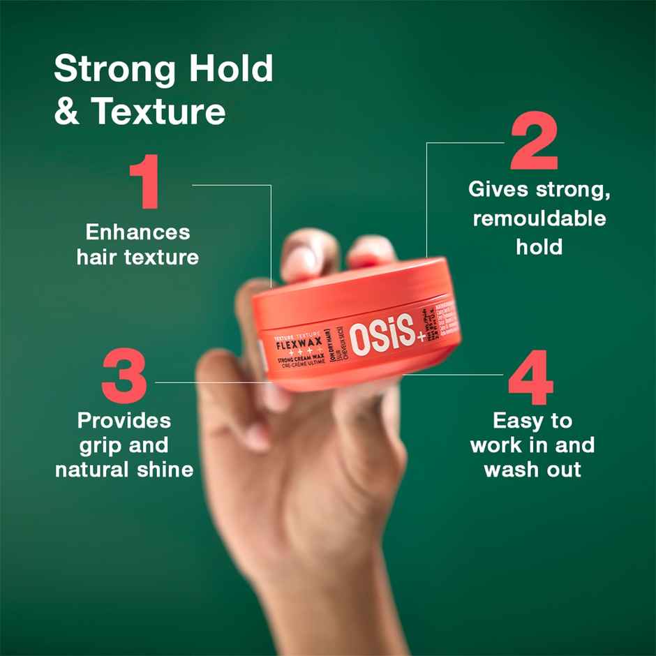 Schwarzkopf Professional OSiS+ Flexwax Strong Hair Styling Cream Wax