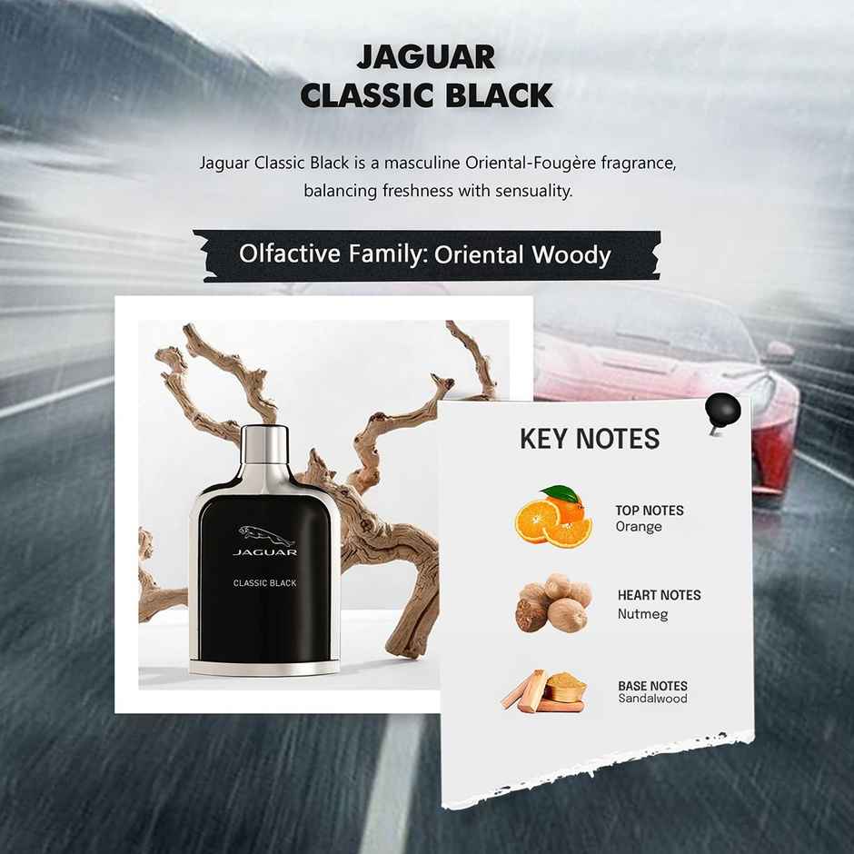 Jaguar Classic Black Eau De Toilette | Signature Fragrance