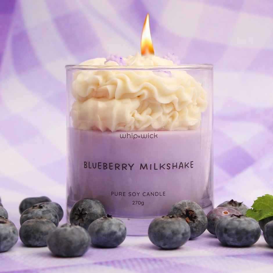 Whipand Wick Blueberry Milkshake Scented Candle