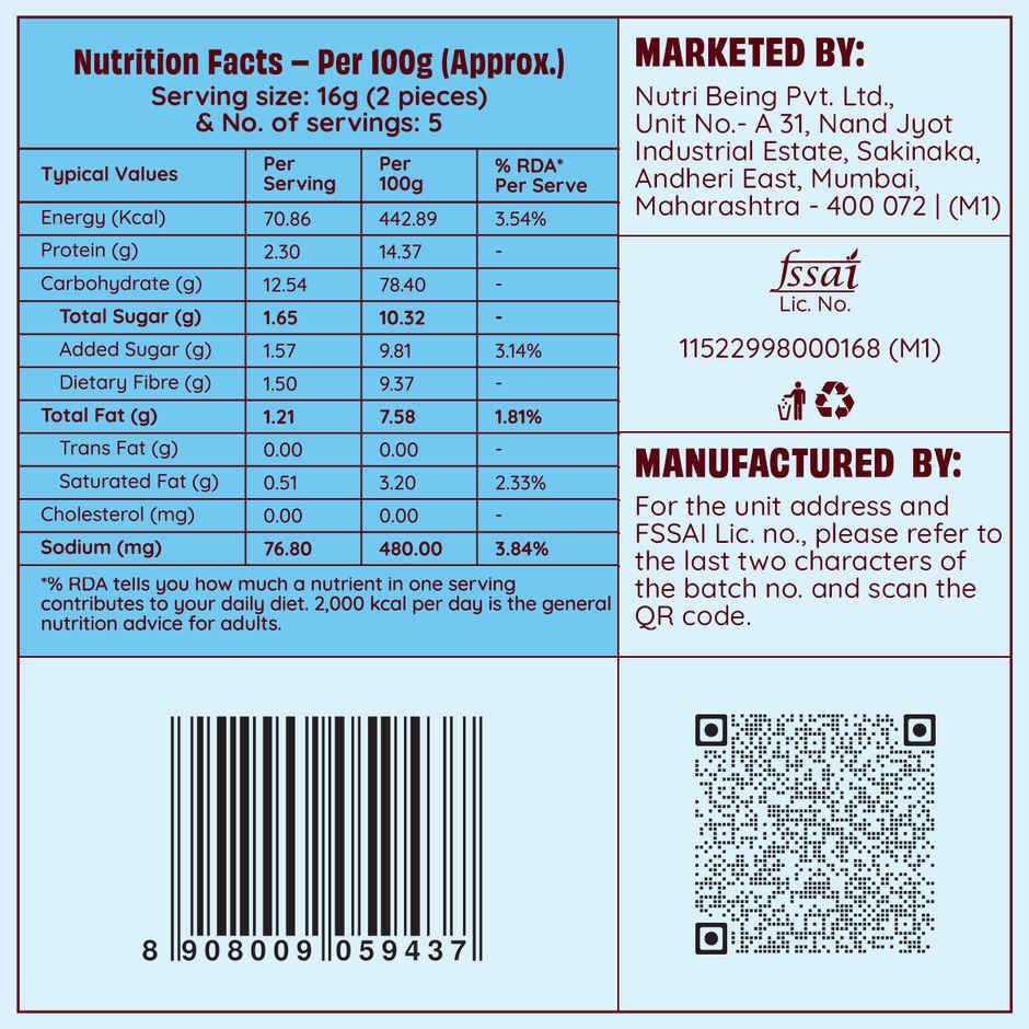 The Health Factory Zero Maida Rusk - Classic Milk Rusk