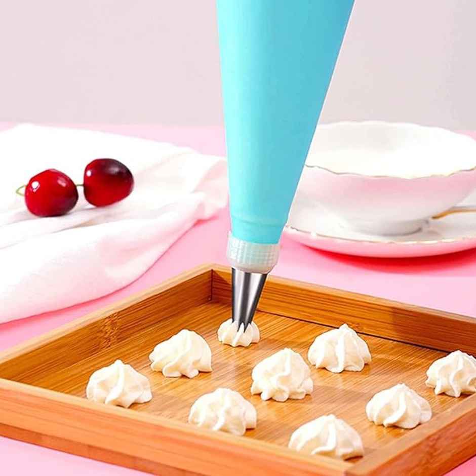 Aluminium Nozzles 8 Pcs with 1 Coupler and 1 Piping | Baking Tool